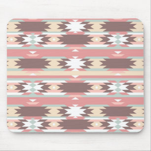 Geometric pattern in aztec style 2 mouse mat