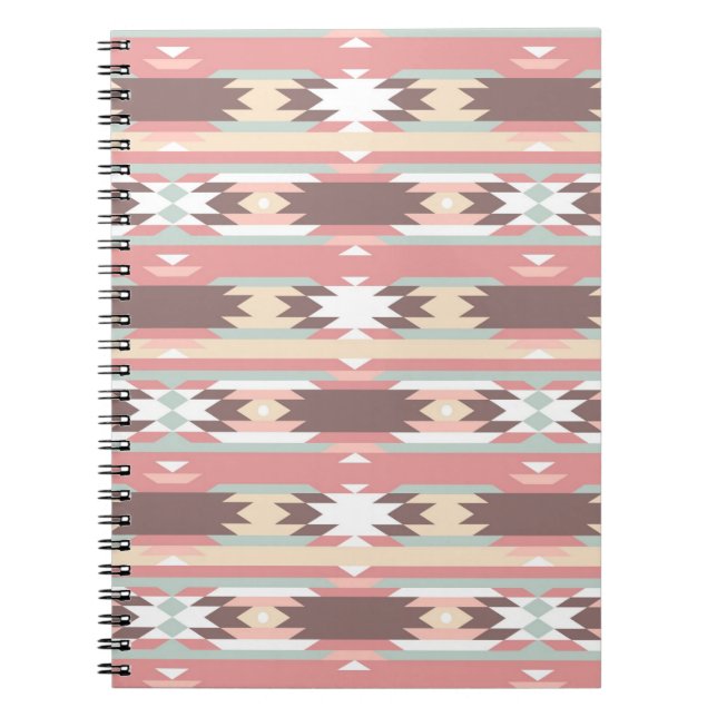 Geometric pattern in aztec style 2 notebook (Front)
