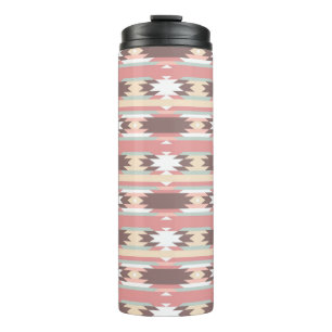 Geometric pattern in aztec style 2 thermal tumbler