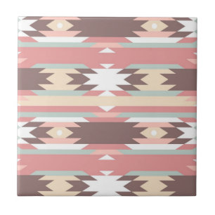 Geometric pattern in aztec style 2 tile