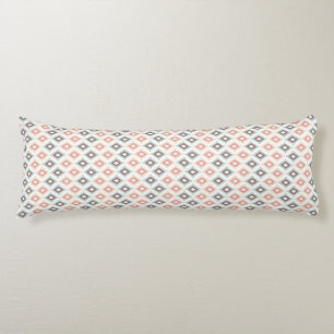 Geometric pattern in aztec style body cushion