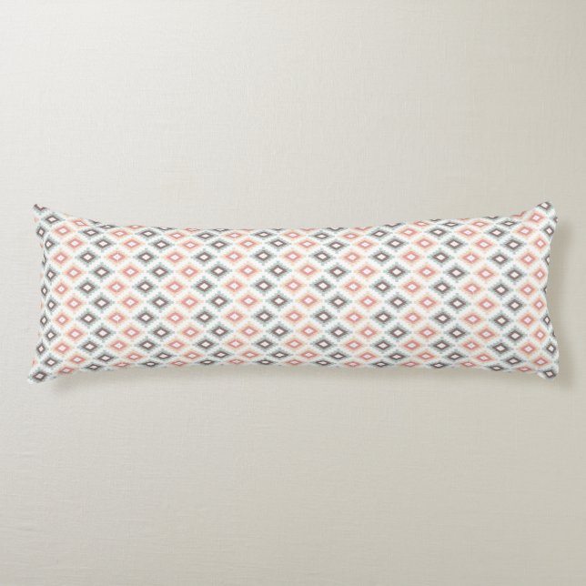 Geometric pattern in aztec style body cushion (Front)