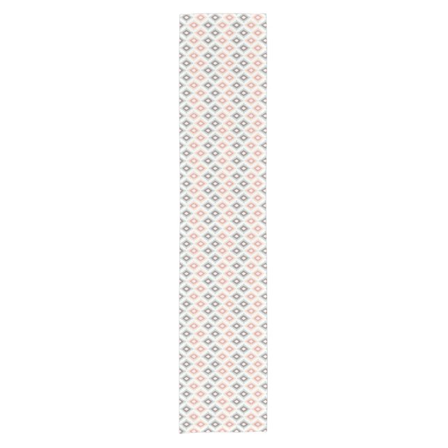 Geometric pattern in aztec style short table runner (Front)