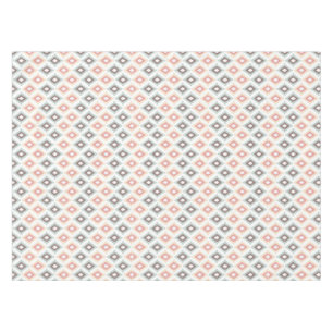 Geometric pattern in aztec style tablecloth