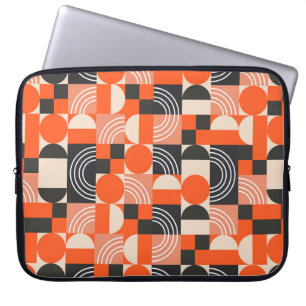 Geometric pattern in bright colour blocks.  laptop sleeve