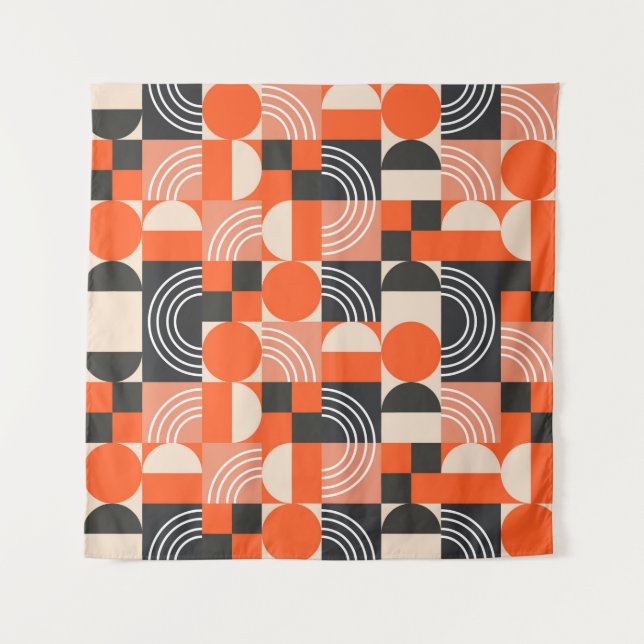 Geometric pattern in bright colour blocks.  tapestry (Front)