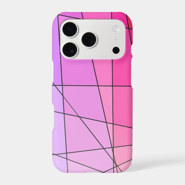 Geometric Pattern in Pink Ombre (Back)