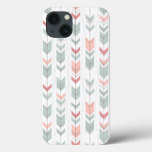 Geometric pattern in retro style iPhone 13 case