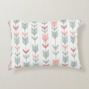 Geometric pattern in retro style decorative cushion