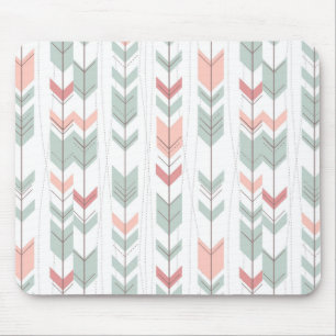 Geometric pattern in retro style mouse mat
