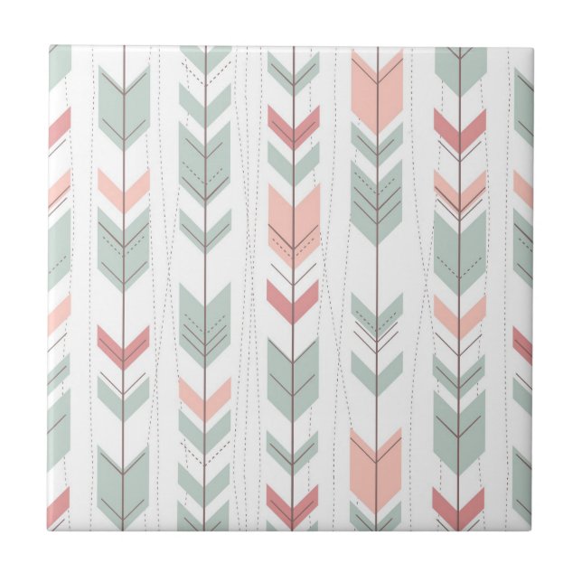 Geometric pattern in retro style tile (Front)