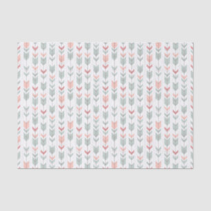Geometric pattern in retro style tissue paper