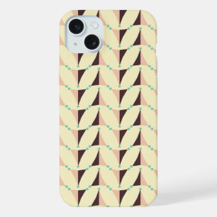 Geometric pattern in retro vibe iPhone 15 plus case