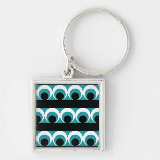 Geometric pattern key ring (Front)