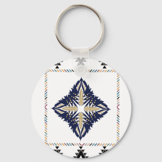 Geometric Pattern  Key Ring
