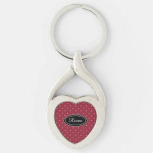 Geometric pattern key ring