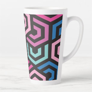 Geometric Pattern Latte Mug