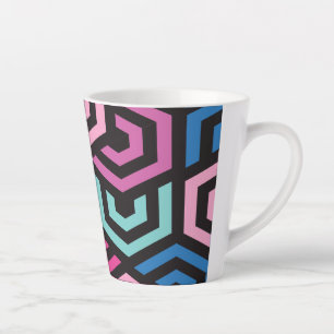 Geometric Pattern Latte Mug