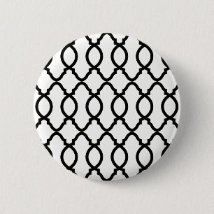 Geometric Pattern Lattice  6 Cm Round Badge