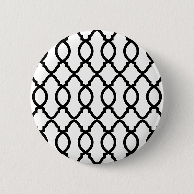 Geometric Pattern Lattice  6 Cm Round Badge (Front)