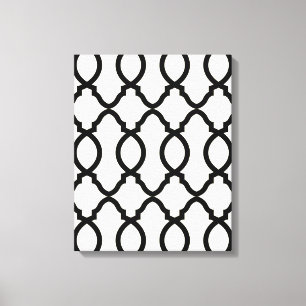 Geometric Pattern Lattice  Canvas Print