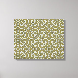 Geometric Pattern Lattice  Canvas Print
