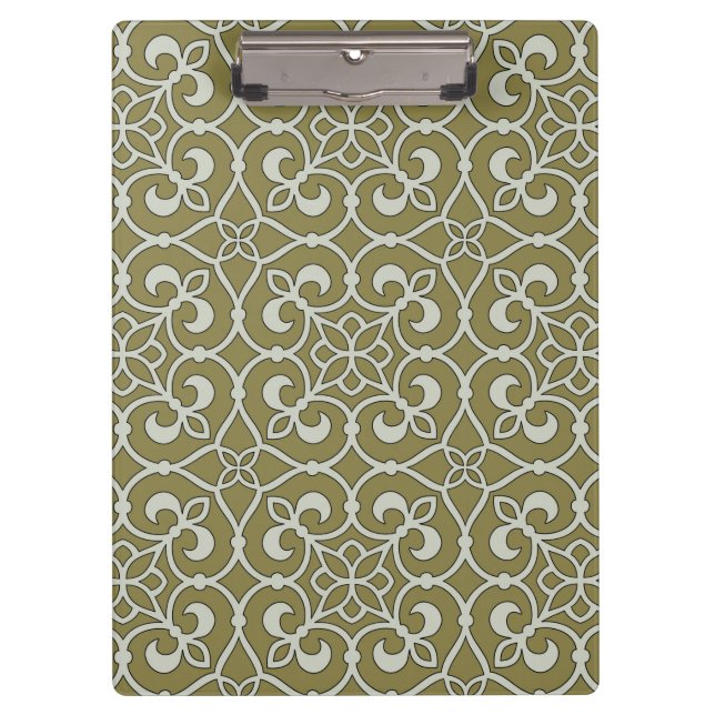 Geometric Pattern Lattice  Clipboard (Front)