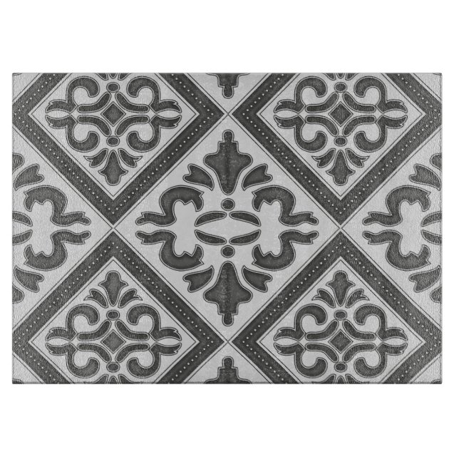 Geometric Pattern Lattice  Cutting Board (Front)