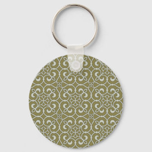 Geometric Pattern Lattice  Key Ring
