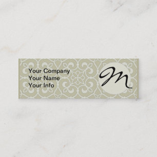 Geometric Pattern Lattice  Mini Business Card