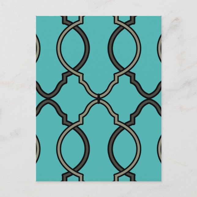 Geometric Pattern Lattice  Postcard (Front)
