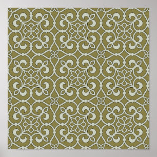 Geometric Pattern Lattice Poster