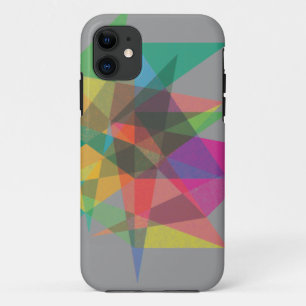 geometric pattern layered colour iphone case