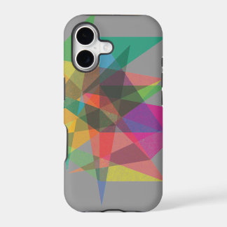 geometric pattern layered colour iphone case
