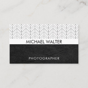 Geometric Pattern   Leather   Boho Pattern Business Card