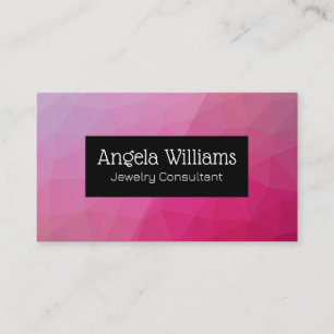 Geometric Pattern   Metallic Shimmer Business Card