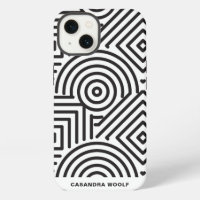Geometric Pattern Modern Stylish Grey & White 