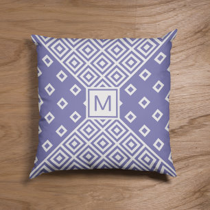 Geometric Pattern Monogram Cushion