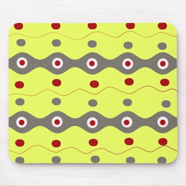Geometric pattern mouse mat (Front)