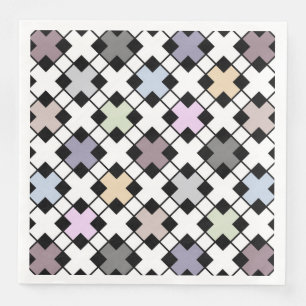 Geometric pattern multicolored Napkin