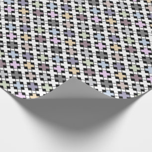 Geometric pattern multicolored wrapping paper