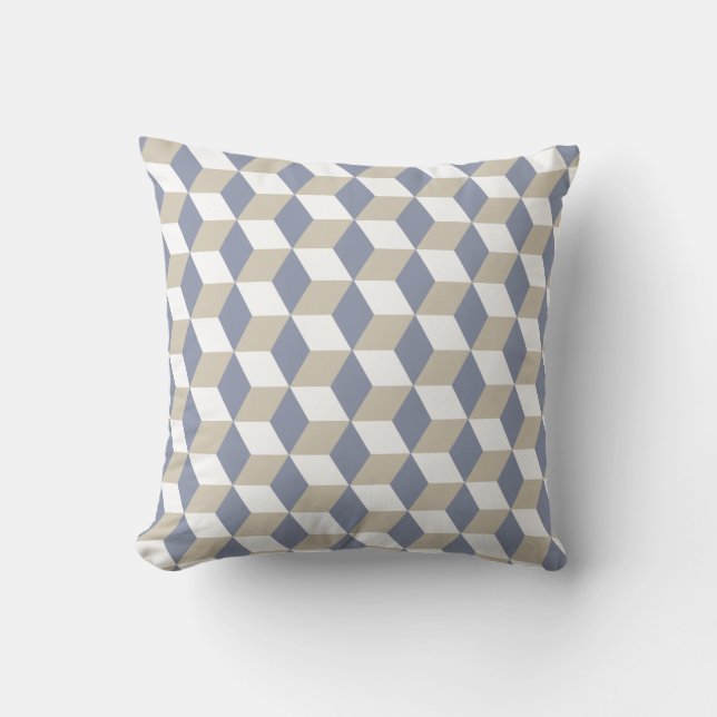 Geometric Pattern Optical Illusion Cushion (Front)