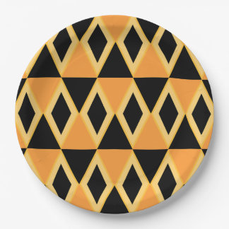 Geometric Pattern Paper Plate