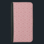 geometric pattern  samsung galaxy s5 wallet case<br><div class="desc">Are you a fan of geometric or Islamic patterns? I think this design is a suitable choice for you,  as the pink colour with the decoration makes the design look beautiful.</div>