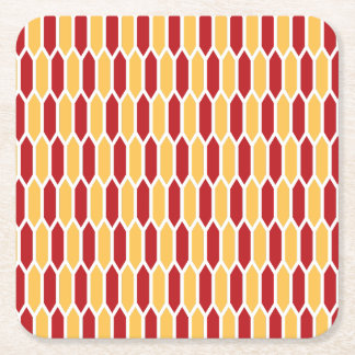 Geometric Pattern Square Paper Coaster