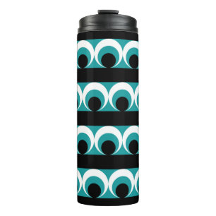 Geometric pattern thermal tumbler