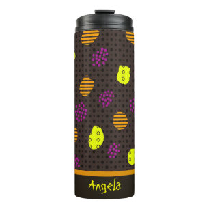 Geometric pattern thermal tumbler
