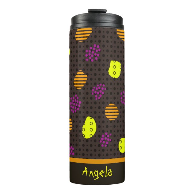 Geometric pattern thermal tumbler (Front)