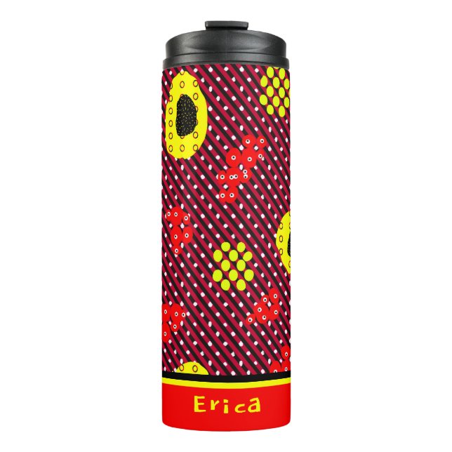 Geometric pattern thermal tumbler (Front)
