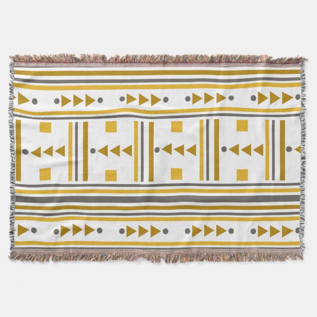 Geometric Pattern Throw Blanket (Front)